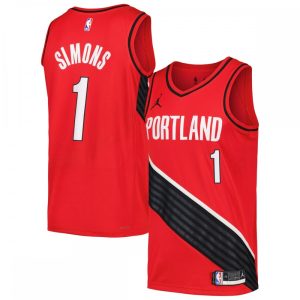 Anfernee Simons Portland Trail Blazers Jordan Brand Gorgeous Swingman Player Jersey Statement Edition Red Upgrade your fan gear! Order this premium jersey today.