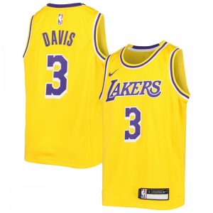Anthony Davis Los Angeles Lakers Nike Youth Swingman Jersey Icon Edition Gold Notable New arrival! Check out this fresh and exciting jersey.