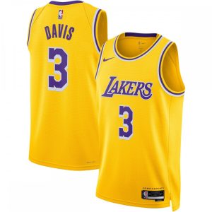 Anthony Davis Los Stylish Angeles Lakers Nike Unisex 2022/23 Swingman Jersey Icon Edition Gold Collectors