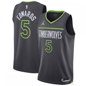 Anthony Edwards Minnesota Timberwolves Jordan Brand Unisex Swingman Jersey Exquisite Statement Edition Charcoal Collectors