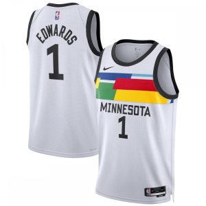 Anthony Edwards Minnesota Timberwolves Nike Unisex 2022/23 Swingman Jersey City Edition Terrific White Exclusive design! Own a jersey like no other.