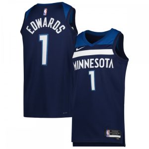 Anthony Edwards Minnesota Timberwolves Nike Unisex 2022/23 Swingman Jersey Icon Notable Edition Navy Authentic look! Wear this genuine jersey.