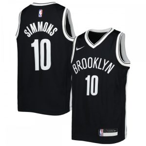 Ben Simmons Brooklyn Phenomenal Nets Nike Youth 2021/22 Swingman Jersey Icon Edition Black Collectors