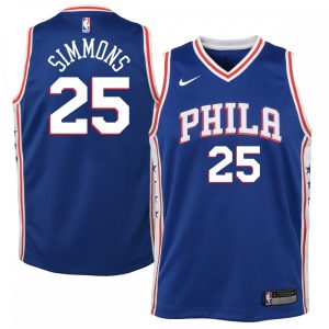 Ben Simmons Philadelphia 76ers Nike Youth Swingman Jersey Royal Icon Distinguished Edition Gift idea! Surprise a sports fan with this amazing jersey.