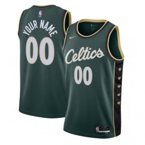 Boston Celtics Nike Youth Swingman Custom Jersey City Edition Kelly Distinguished Green Proven quality! Invest in this reliable jersey.