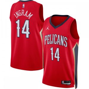 Brandon Ingram New Orleans Pelicans Jordan Brand 2022/23 Sophisticated Statement Edition Swingman Jersey Red Upgrade your fan gear! Order this premium jersey today.