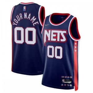 Brooklyn Nets Nike 2021/22 Swingman Custom Jersey Prime City Edition Navy Authentic look! Wear this genuine jersey.