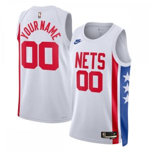 Brooklyn Nets Nike Unisex 2022/23 Prime Custom Swingman Jersey Classic Edition White Celebrate your team! Order this commemorative jersey.