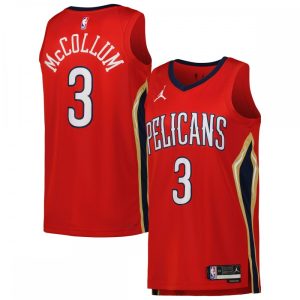 CJ McCollum New Orleans Pelicans Jordan Brand 2022/23 Classy Statement Edition Swingman Jersey Red Retailers