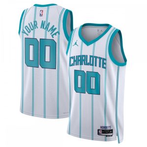 Charlotte Terrific Hornets Jordan Brand Unisex 2022/23 Swingman Custom Jersey White Association Edition Show your dedication! Own this special jersey for your team.