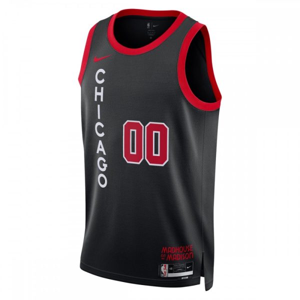 Chicago Bulls Nike Unisex 2023/24 Luxurious Custom Swingman Jersey Black City Edition - Image 2