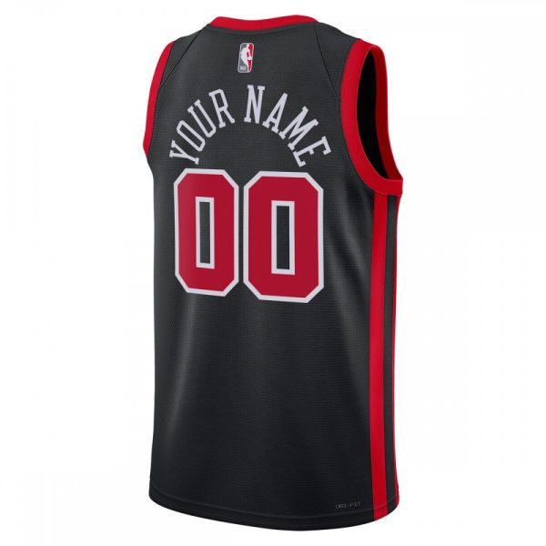 Chicago Bulls Nike Unisex 2023/24 Luxurious Custom Swingman Jersey Black City Edition - Image 3