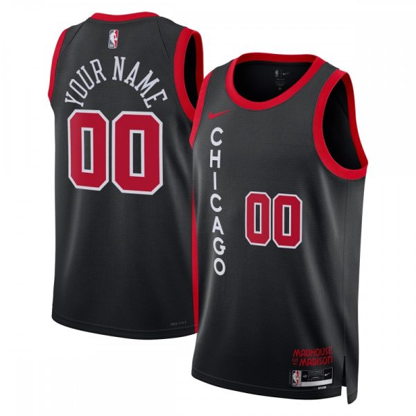 Chicago Bulls Nike Unisex 2023/24 Luxurious Custom Swingman Jersey Black City Edition For the true fans! Secure this authentic jersey now.