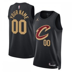 Cleveland Cavaliers Jordan Superb Brand Unisex 2022/23 Swingman Custom Jersey Statement Edition Black Exclusive design! Own a jersey like no other.
