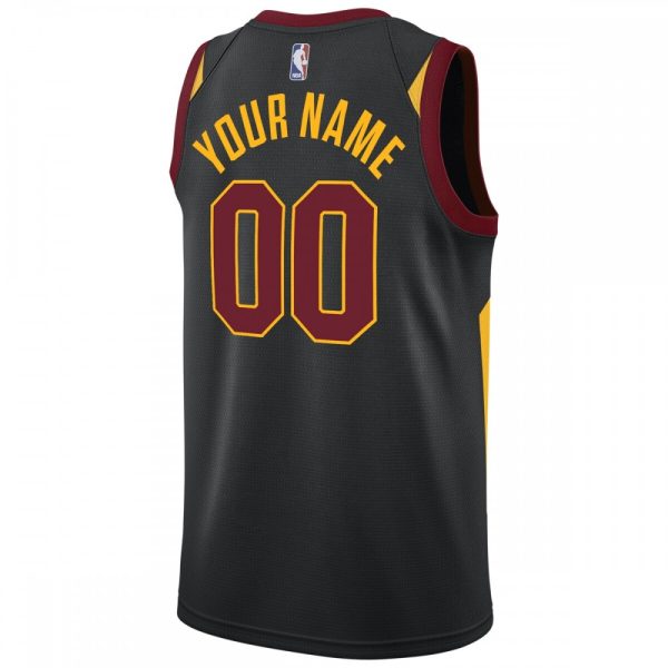 Cleveland Cavaliers Nike Captivating Swingman Custom Jersey Black Statement Edition - Image 3