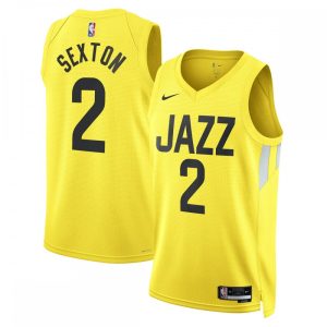 Collin Sexton Utah Jazz Nike Unisex Swingman Jersey Glamorous Icon Edition Gold Join the elite! Get this exclusive jersey.