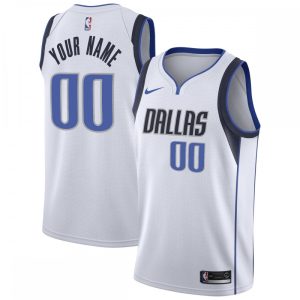 Dallas Mavericks Nike Enchanting Youth Custom Swingman Jersey White Association Edition Stand out from the crowd! Wear this eye - catching jersey.