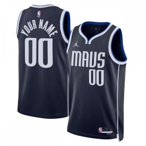 Dallas Mavericks Jordan Brand Top - notch Unisex 2022/23 Swingman Custom Jersey Statement Edition Navy Enhance your game - day look! Get this fashionable jersey.