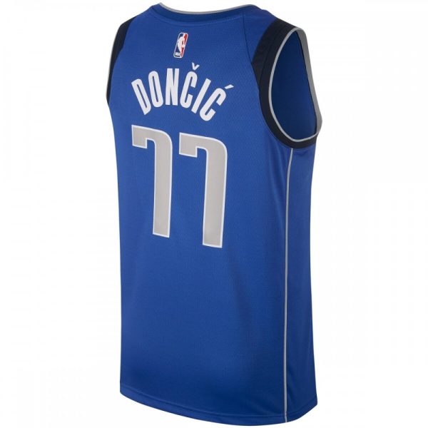 Dallas Mavericks Luka Doncic Exceptional Nike Men's Swingman Jersey Royal - Image 3