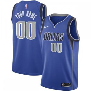 Dallas Mavericks Nike 2020/21 Swingman Enchanting Custom Jersey Icon Edition Blue Sports enthusiasts