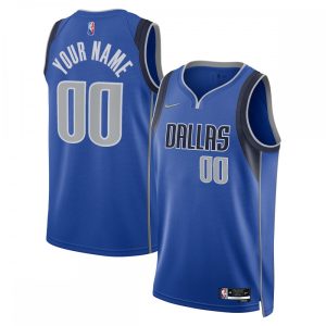 Dallas Mavericks Nike 2021/22 Diamond Swingman Custom Jersey Icon Edition Blue Refined Don't be left out! Get this stylish jersey and show your team pride.