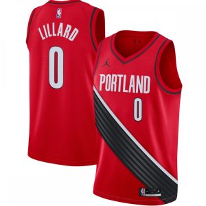 Damian Lillard Portland Striking Trail Blazers Jordan Brand 2020/21 Swingman Jersey Statement Edition Red Collectors