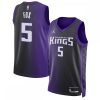 De'Aaron Fox Sacramento Kings Jordan Gorgeous Brand Unisex Swingman Jersey Statement Edition Purple Collectors
