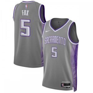 De'Aaron Fox Sacramento Kings Nike Unisex 2022/23 Swingman Unique Jersey City Edition Anthracite Team spirit! Show it off with this awesome jersey.