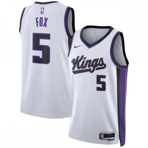 De'Aaron Fox Sacramento Kings Nike Unisex Swingman Jersey Association Edition Classy White Customizable! Personalize this great jersey.
