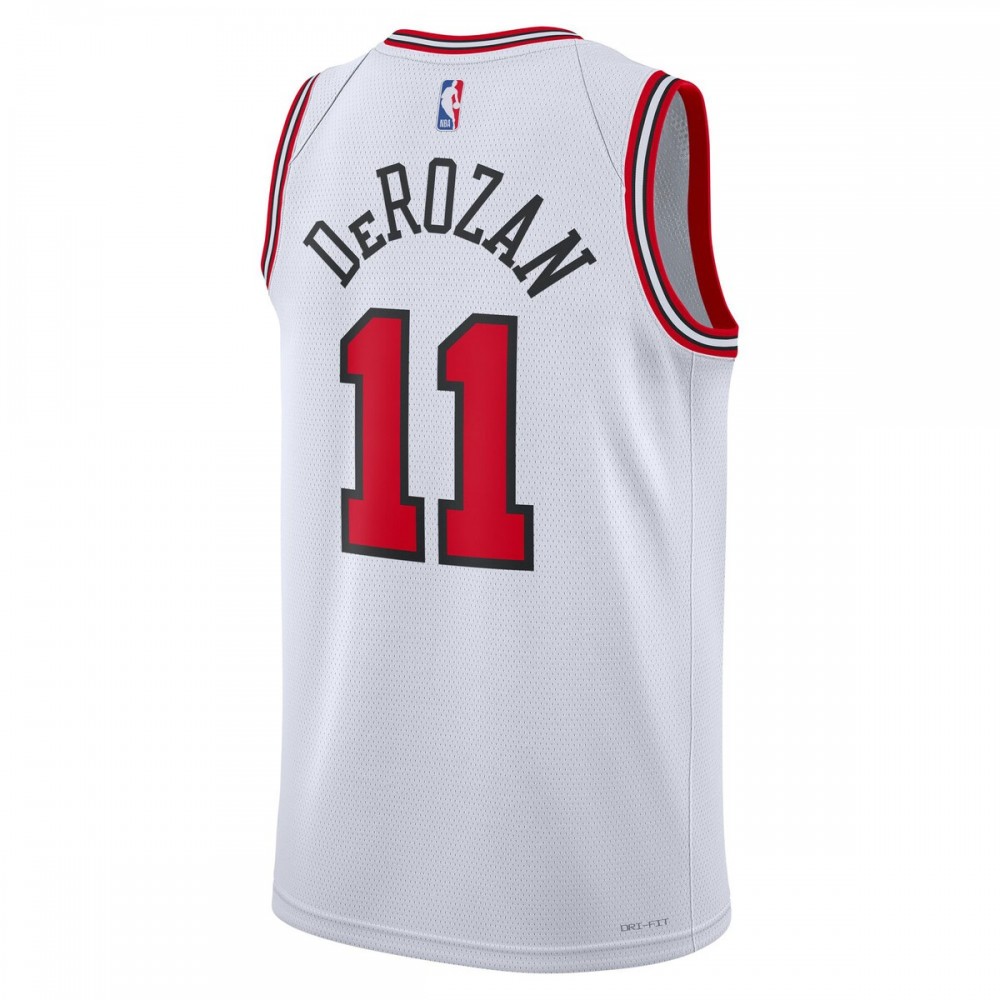DeMar DeRozan Chicago Bulls Nike Unisex 2022/23 Swingman Jersey Association Edition Stylish White - Image 3
