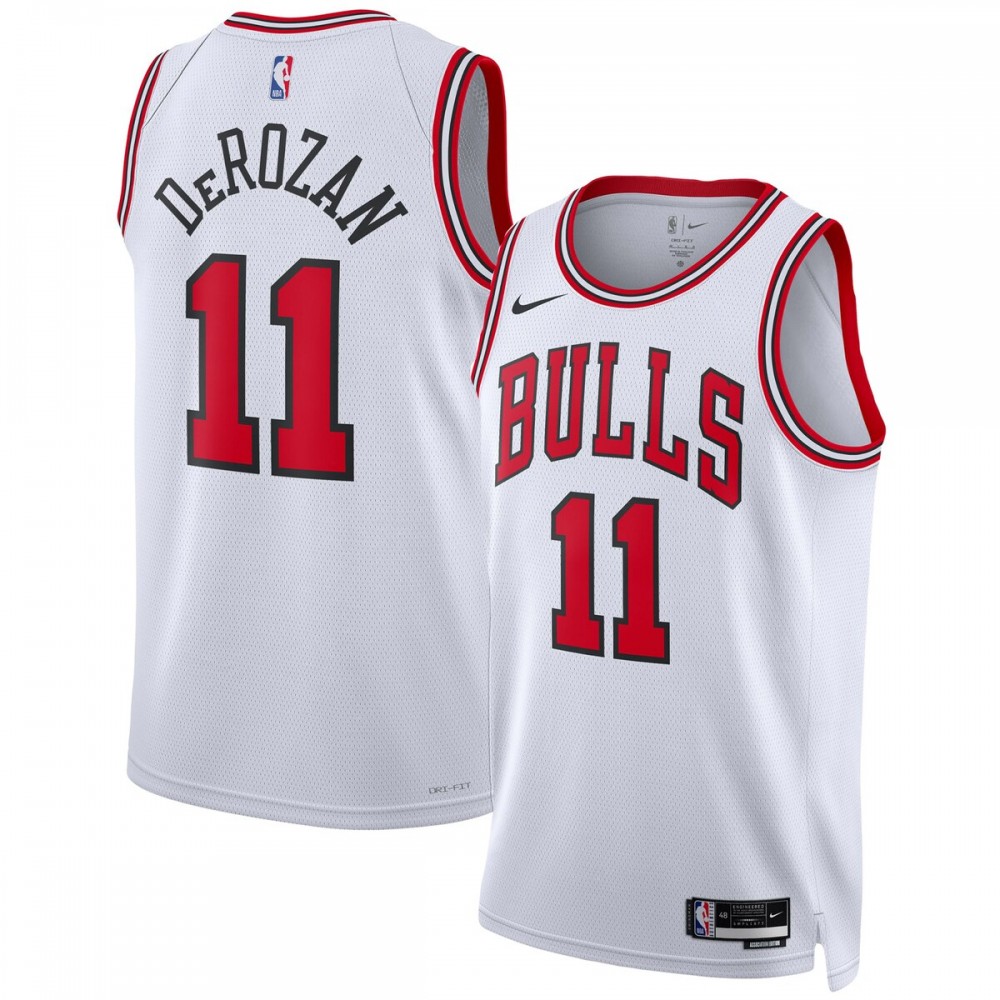 DeMar DeRozan Chicago Bulls Nike Unisex 2022/23 Swingman Jersey Association Edition Stylish White Collector's item! A rare addition to any collection.