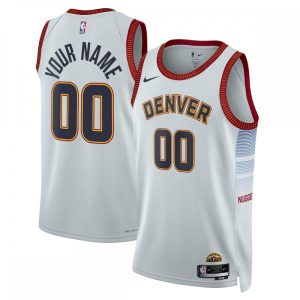 Denver Nuggets Delightful Nike Unisex 2022/23 Swingman Custom Jersey City Edition Gray Don't be left out! Get this stylish jersey and show your team pride.
