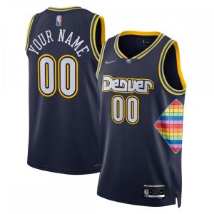 Denver Nuggets Nike 2021/22 Swingman Terrific Custom Jersey City Edition Navy Act fast! Only a handful left. Secure this amazing jersey now.