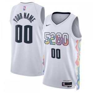 Denver Nuggets Nike Unisex Marvelous 2024/25 Custom Swingman Jersey City Edition White Hurry! Exclusive offer. Get your hands on this outstanding jersey right away.