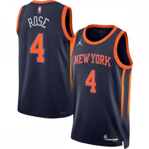 Derrick Rose Dashing New York Knicks Jordan Brand 2022/23 Statement Edition Swingman Jersey Navy Be a part of the action! Get this game - ready jersey.