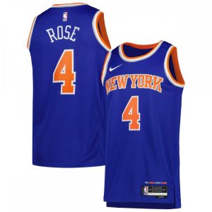 Derrick Rose New York Knicks Prime Nike Unisex 2022/23 Swingman Jersey Icon Edition Blue Trending now! Grab this hot jersey while you can.