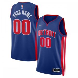 Detroit Pistons Nike 2021/22 Diamond Swingman Custom Jersey Icon Edition Blue Splendid Flash sale! Snag this great jersey at a discounted price.