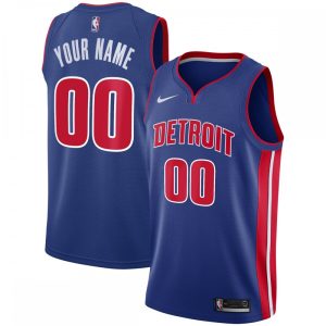 Detroit Pistons Nike Swingman Custom Jersey Blue Top - notch Icon Edition Authentic look! Wear this genuine jersey.