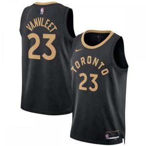 Fred VanVleet Toronto Raptors Nike Unisex Alluring 2022/23 Swingman Jersey City Edition Black Collector's item! A rare addition to any collection.