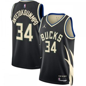 Giannis Antetokounmpo Milwaukee Bucks Jordan Brand 2022/23 Statement Edition Swingman Jersey Refined Black Unbeatable style! Get this stylish jersey now.