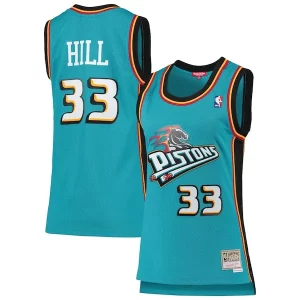 Grant Hill Detroit Distinguished Pistons Women's 1998/99 Hardwood Classics Swingman Jersey Teal Fan favorite! Join thousands who love this premium jersey.