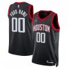 Houston Rockets Jordan Brand Fabulous Unisex 2022/23 Swingman Custom Jersey Statement Edition Black Collector's item! A rare addition to any collection.