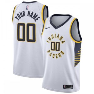 Indiana Pacers Nike 2020/21 Swingman Custom Jersey Association Edition Enchanting White For the true fans! Secure this authentic jersey now.