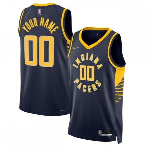 Indiana Pacers Nike 2021/22 Magnificent Diamond Swingman Custom Jersey Icon Edition Navy Gift idea! Surprise a sports fan with this amazing jersey.