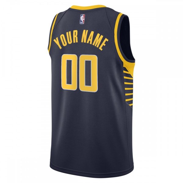 Indiana Pacers Nike Admirable Swingman Custom Jersey Navy Icon Edition - Image 3