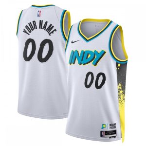 Indiana Pacers Nike Unisex 2024/25 Custom Swingman Jersey City Marvelous Edition White Stand out from the crowd! Wear this eye - catching jersey.
