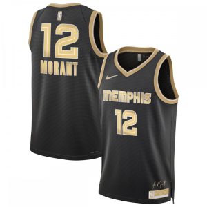 Ja Morant Memphis Grizzlies Nike Unisex Select Exquisite Series Swingman Jersey – Black Collectors