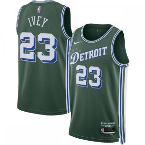 Jaden Ivey Stunning Detroit Pistons Nike 2022/23 Swingman Jersey City Edition Green Limited stock! Be quick and grab this must - have jersey to support your team.