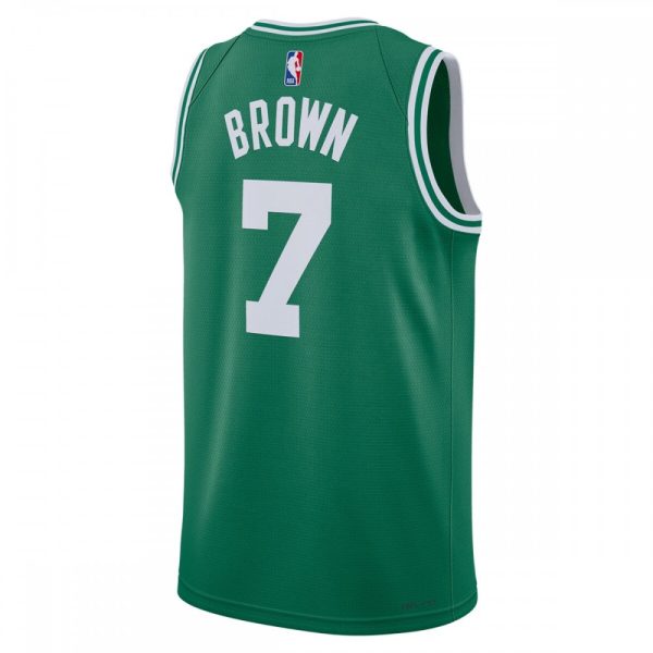 Jaylen Brown Fabulous Boston Celtics Nike Unisex 2022/23 Swingman Jersey Icon Edition Kelly Green - Image 3