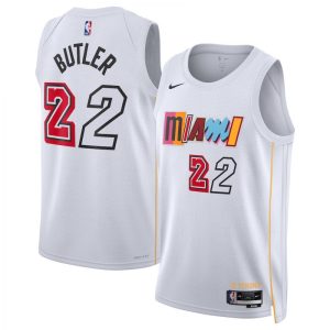 Jimmy Butler Miami Heat Nike Unisex 2022/23 Swingman Jersey City Edition Top - notch White Don't be left out! Get this stylish jersey and show your team pride.